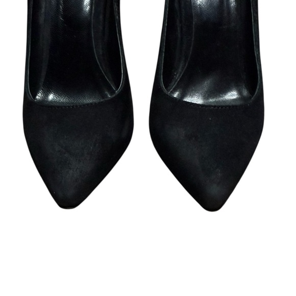 Maje Black Suede Leather Pointed-toe Tassel Pump Heels Size 7.5 - Picture 5 of 9